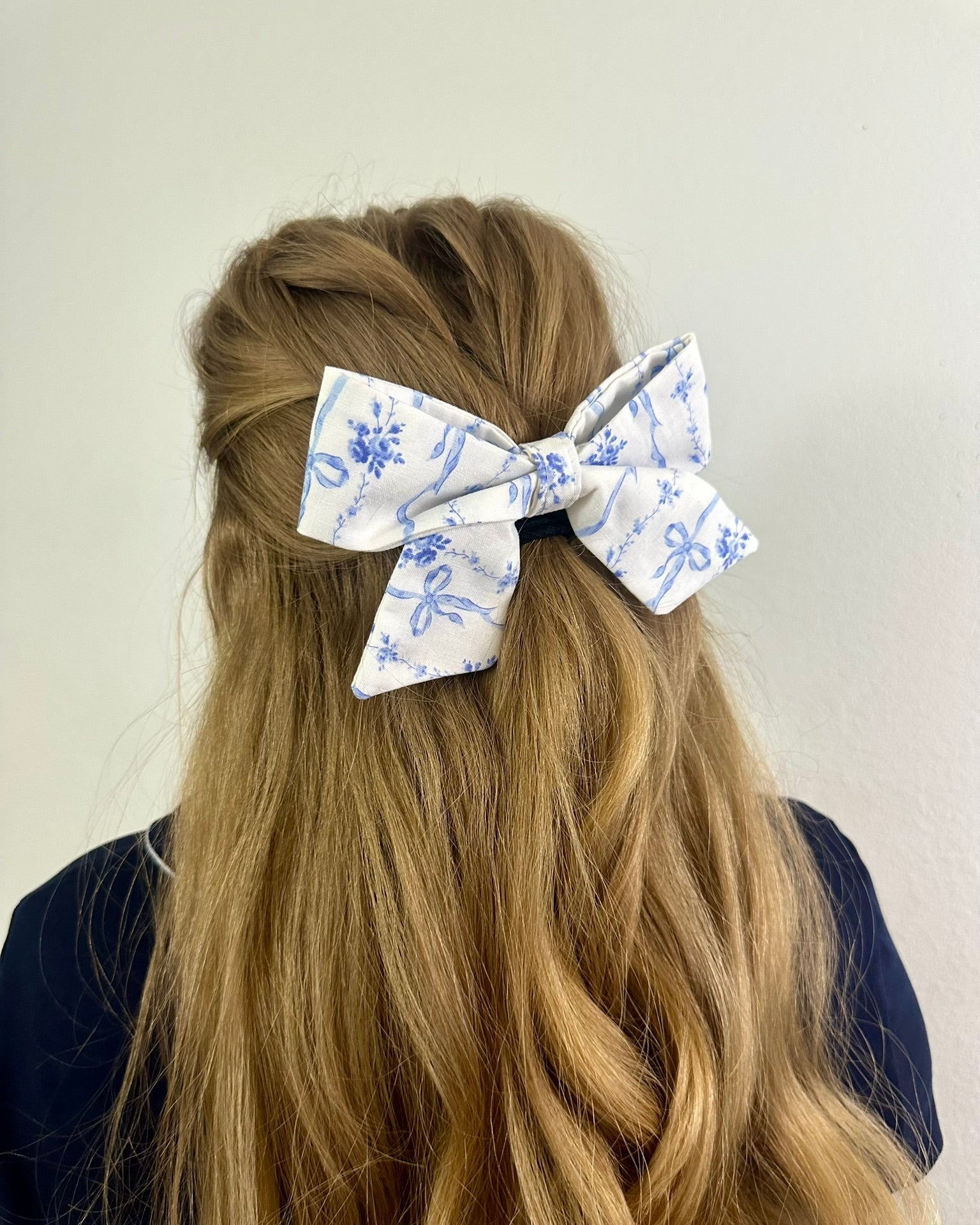 Fabric Hair Bows- French Barrette