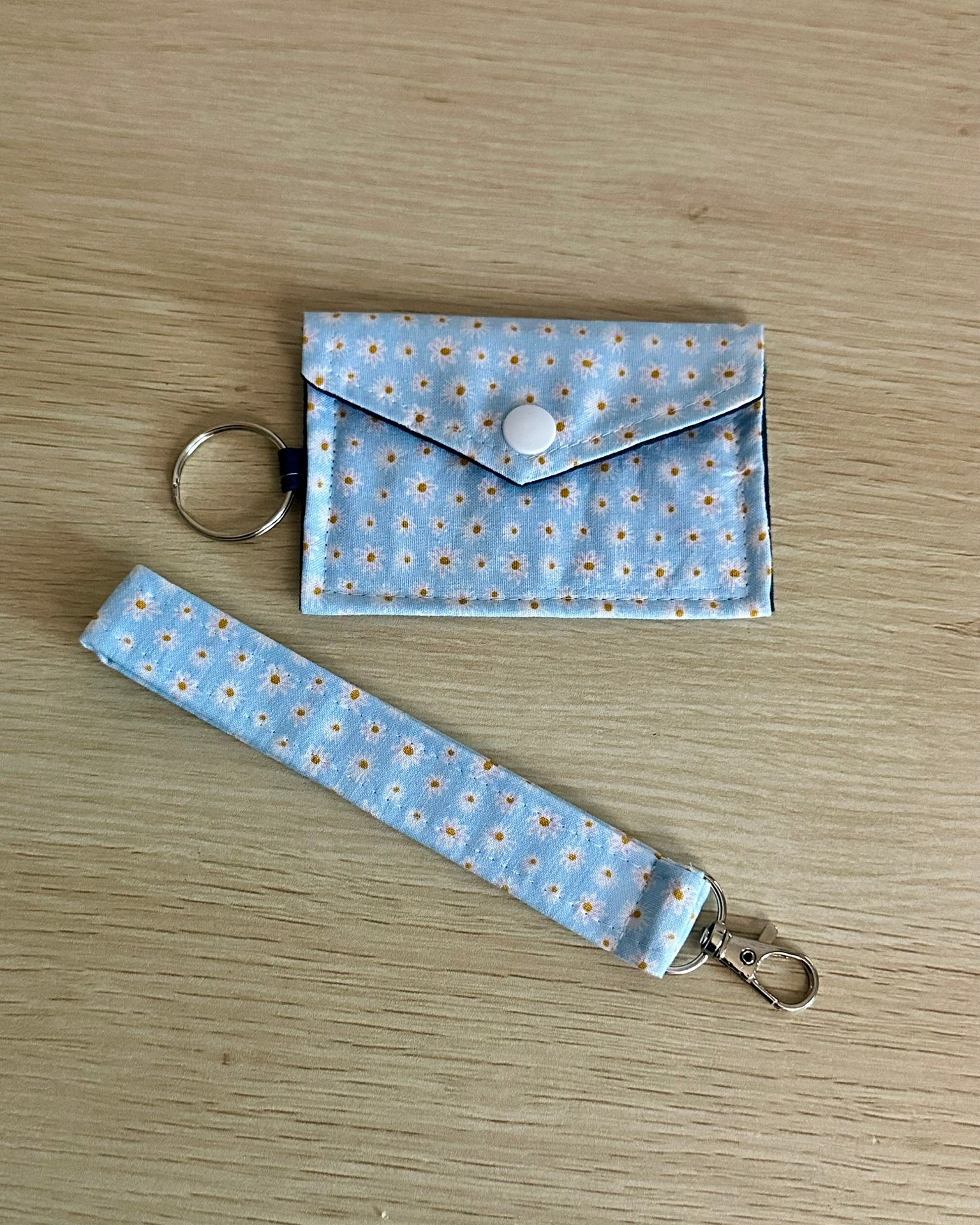 Fabric Keychain Wristlet Set - Handmade Key Fob Holder Accessories