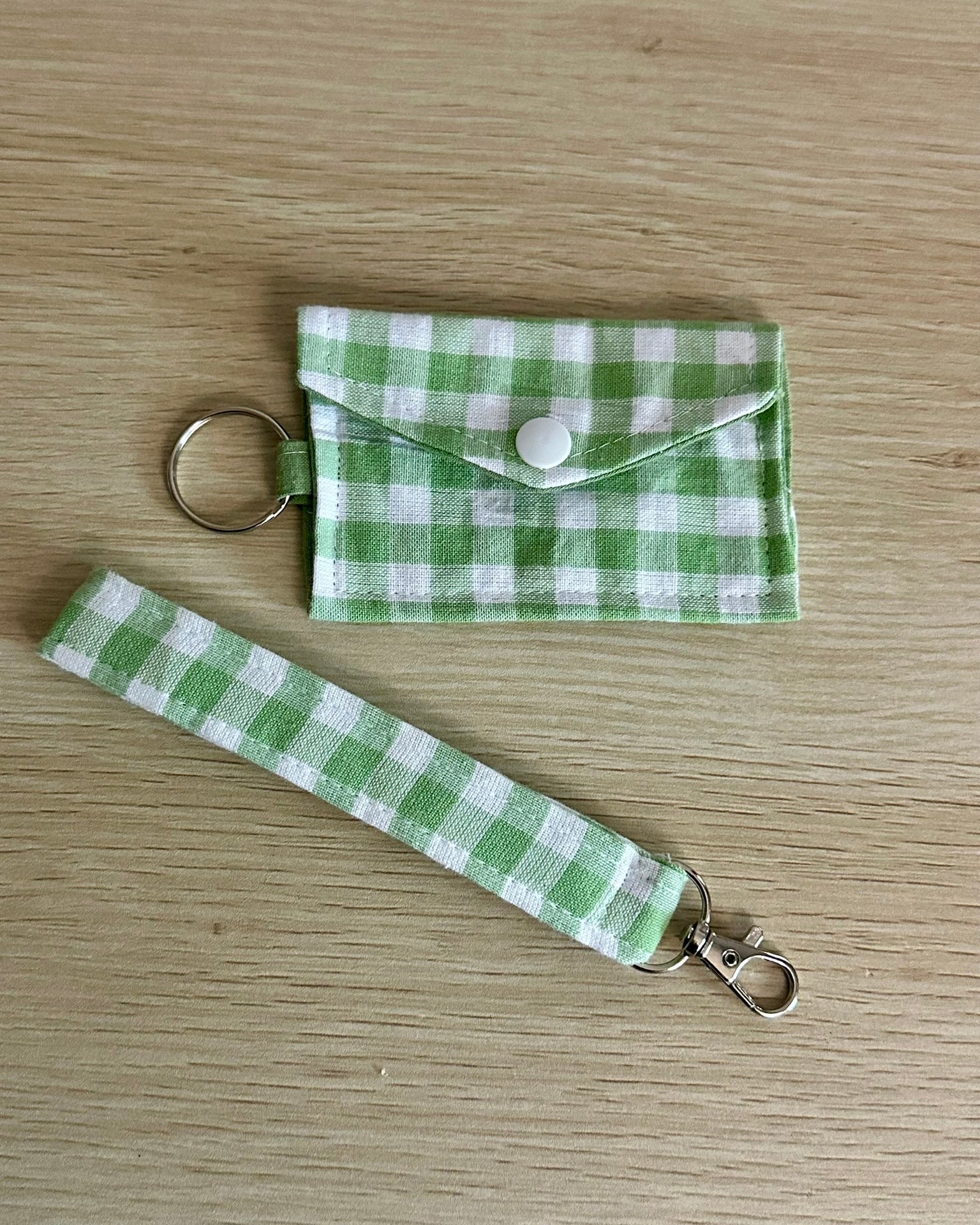 Fabric Keychain Wristlet Set - Handmade Key Fob Holder Accessories