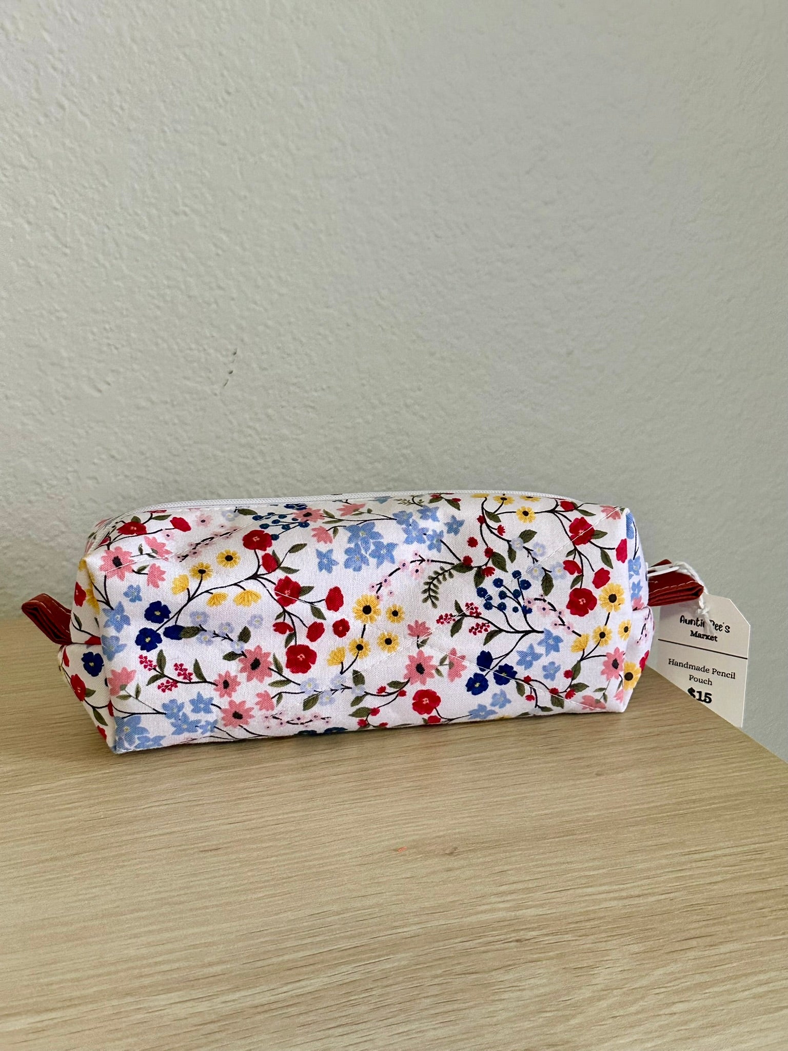 Quilted Pencil Pouch | Makeup Travel Pouch