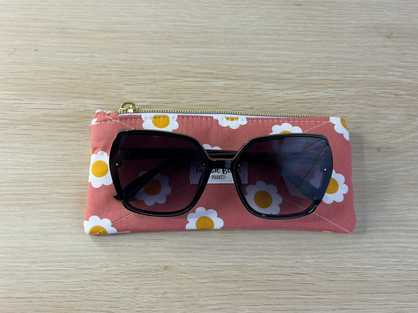 Quilted Sunglass Case with Microfiber Cloth